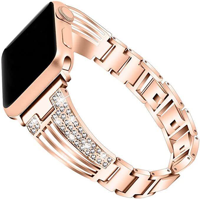Front. Worryfree Gadgets - Worryfree Gadgets Apple Watch Band - Rose Gold.