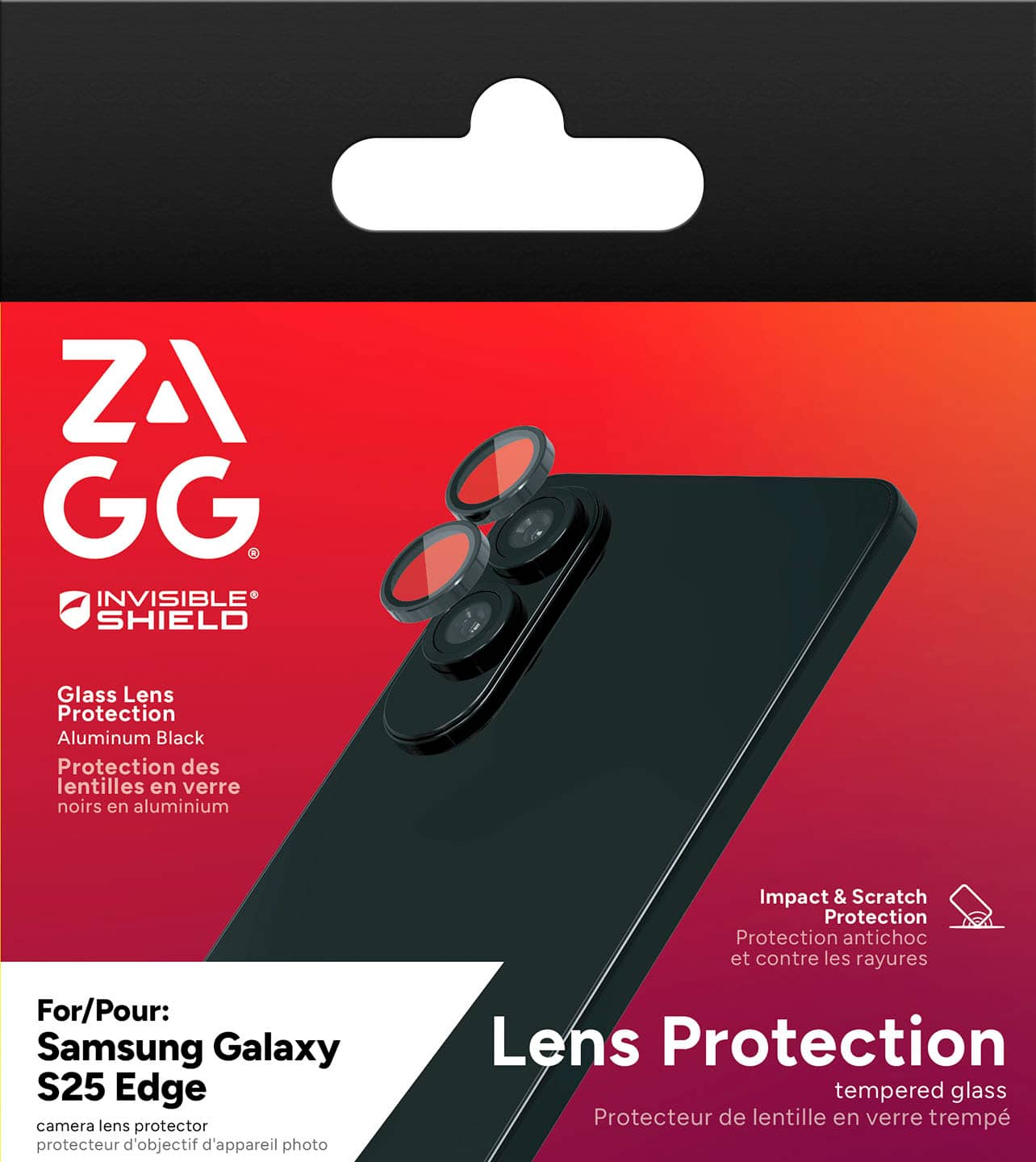 ZAGG InvisibleShield Glass Lens Protection is designed to protect the camera lens of your Samsung Galaxy S25 Edge from impacts, scratches, and other damages. This tempered glass lens protector is made of high-quality, durable material that can withstand daily wear and tear. It is easy to install and remove, and it does not affect the clarity of your photos. With ZAGG InvisibleShield Glass Lens Protection, you can enjoy taking pictures with your Samsung Galaxy S25 Edge without worrying about damaging the camera lens.