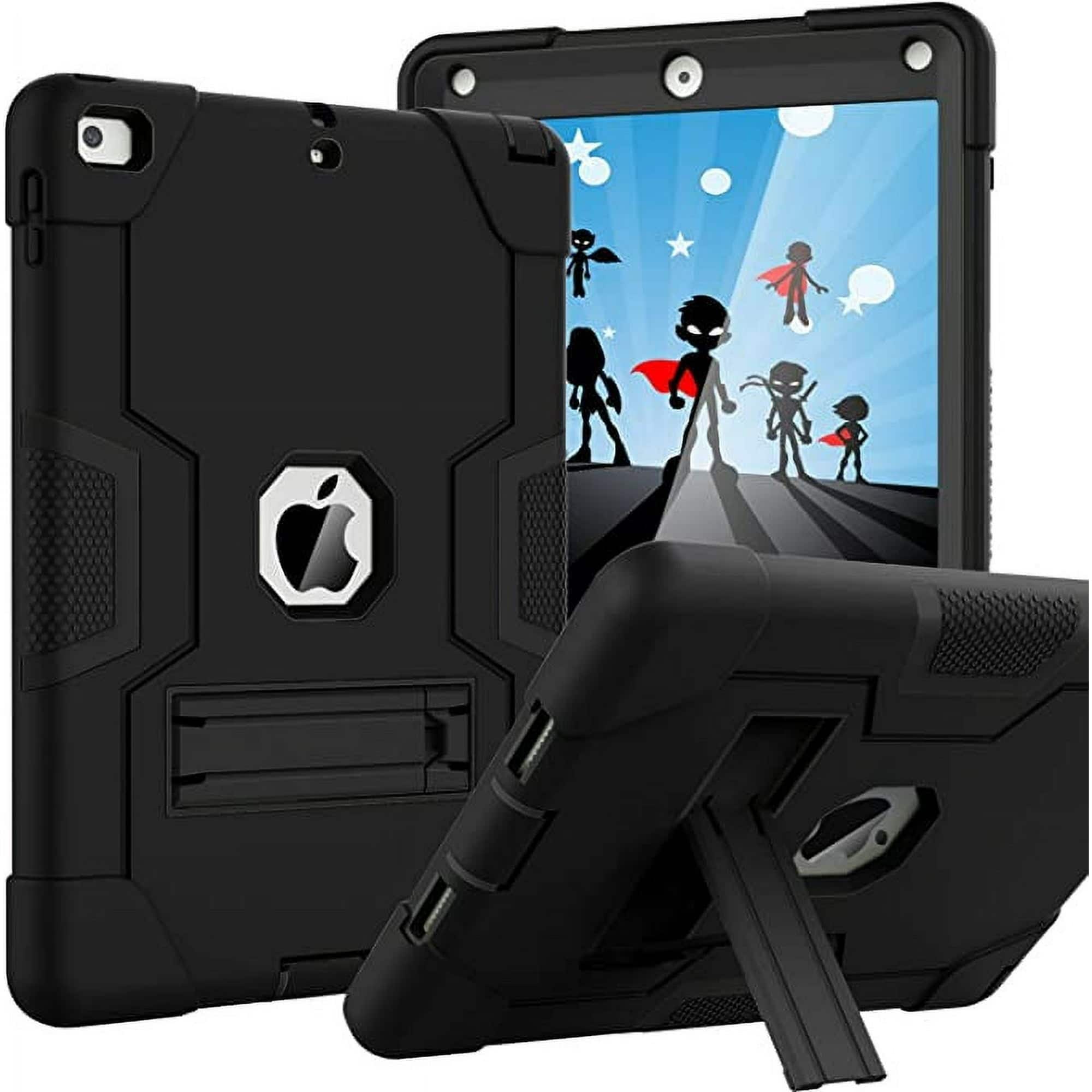 Entronix - Heavy Duty Case for iPad Air 9.7" (2nd/1st Generation) - Triple-Layer Protection - Black