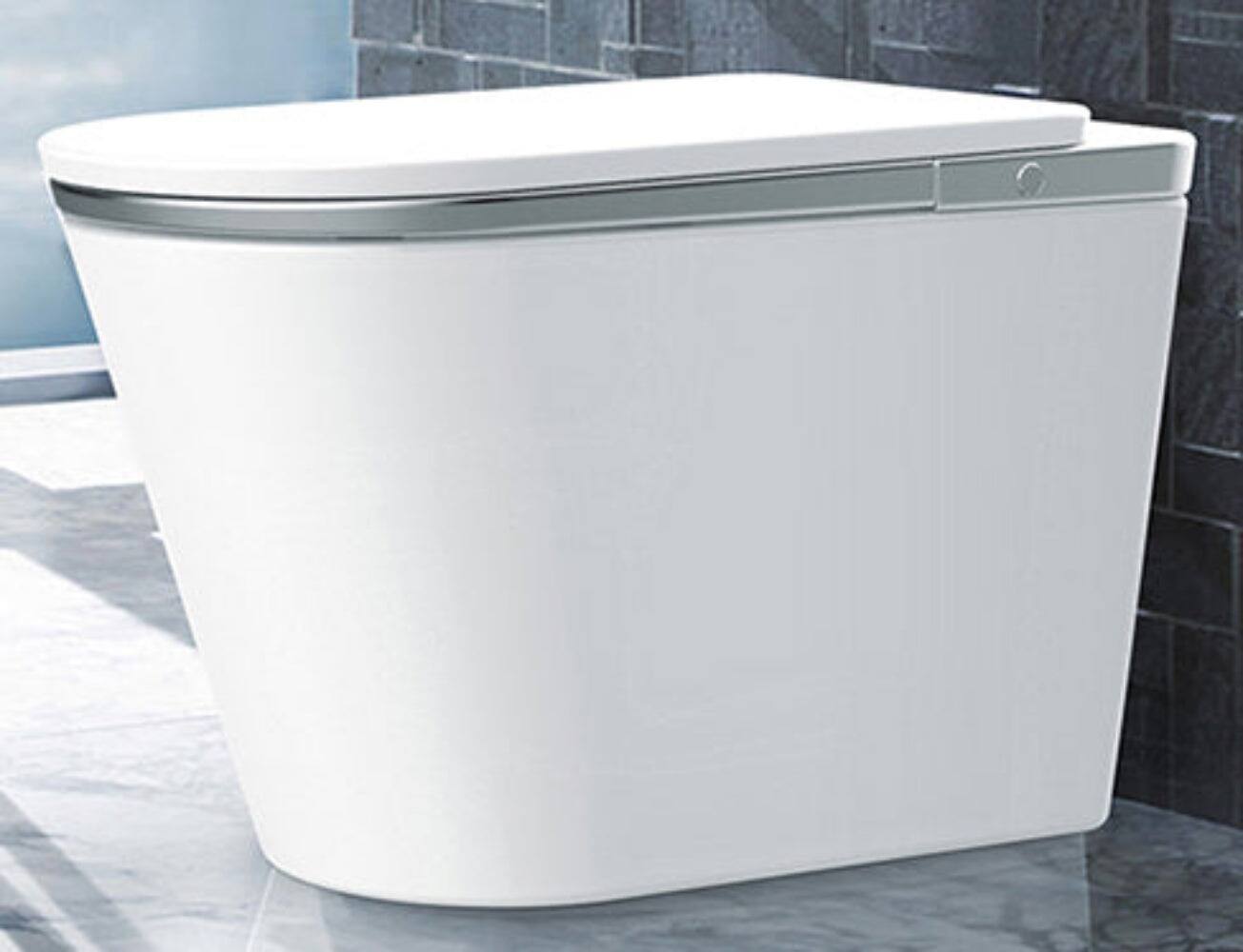 Alt View 3. Boyel Living - Silver Pro Version Smart Toilet Multi Mode Cleaning Heated Seat Auto Lid Sensor Flush Premium Full Function Design - SILVER.