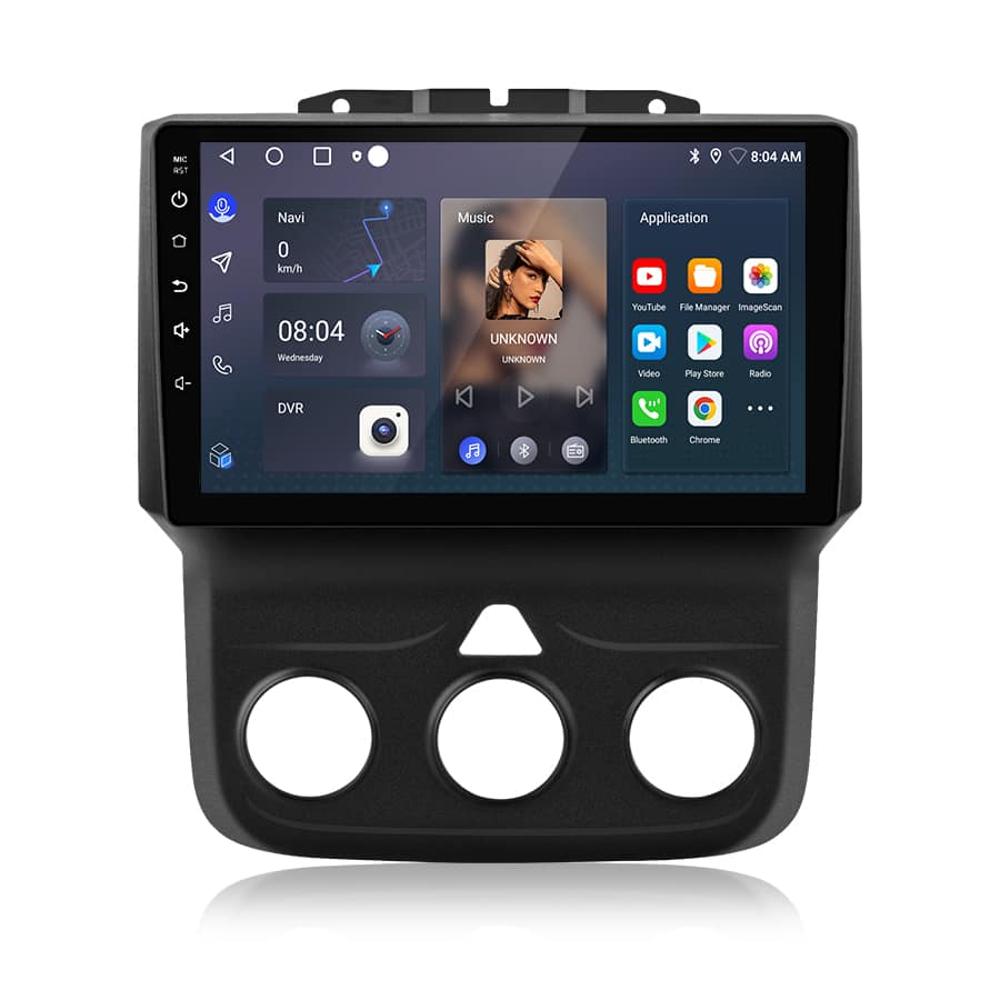 Junsun - 2+64GB Android14 CarPlay For Dodge Ram 1500 2500 3500 2013-2018 Car Stereo Radio WIFI SWC RDS BT FM - Black