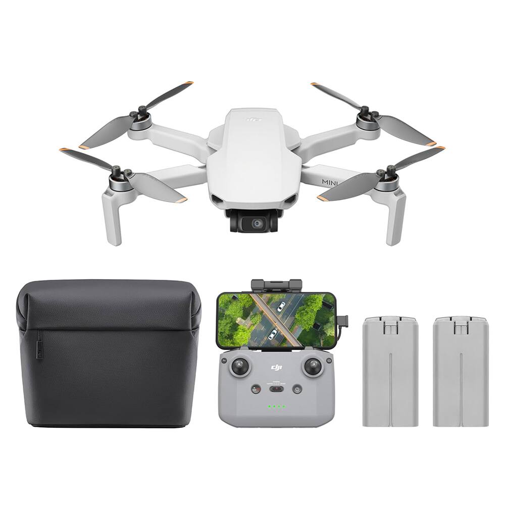 Angle. DJI - Mini 4K Drone Combo (62min) with Case & Extra Battery + 2-Year Extended Warranty Accessory Bundle.