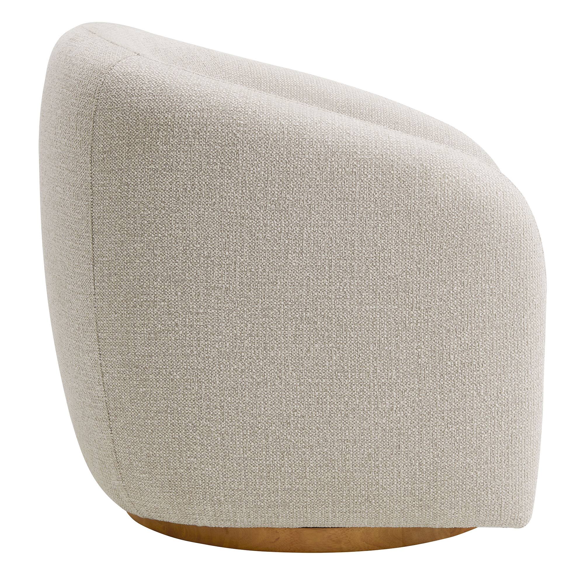 Alt View 1. Modway - Holland Swivel Chenille Fabric Armchair by Modway - Gray.