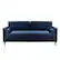 Front Zoom. Lifestyle Solutions - Langford Sofa with Upholstered Fabric and Eucalyptus Wood Frame - Navy Blue.