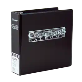 Ultra PRO - Collectors Album – 3-Ring Trading Card Binder – Black with Gold Foil Logo – Holds 9-Pocket Pages