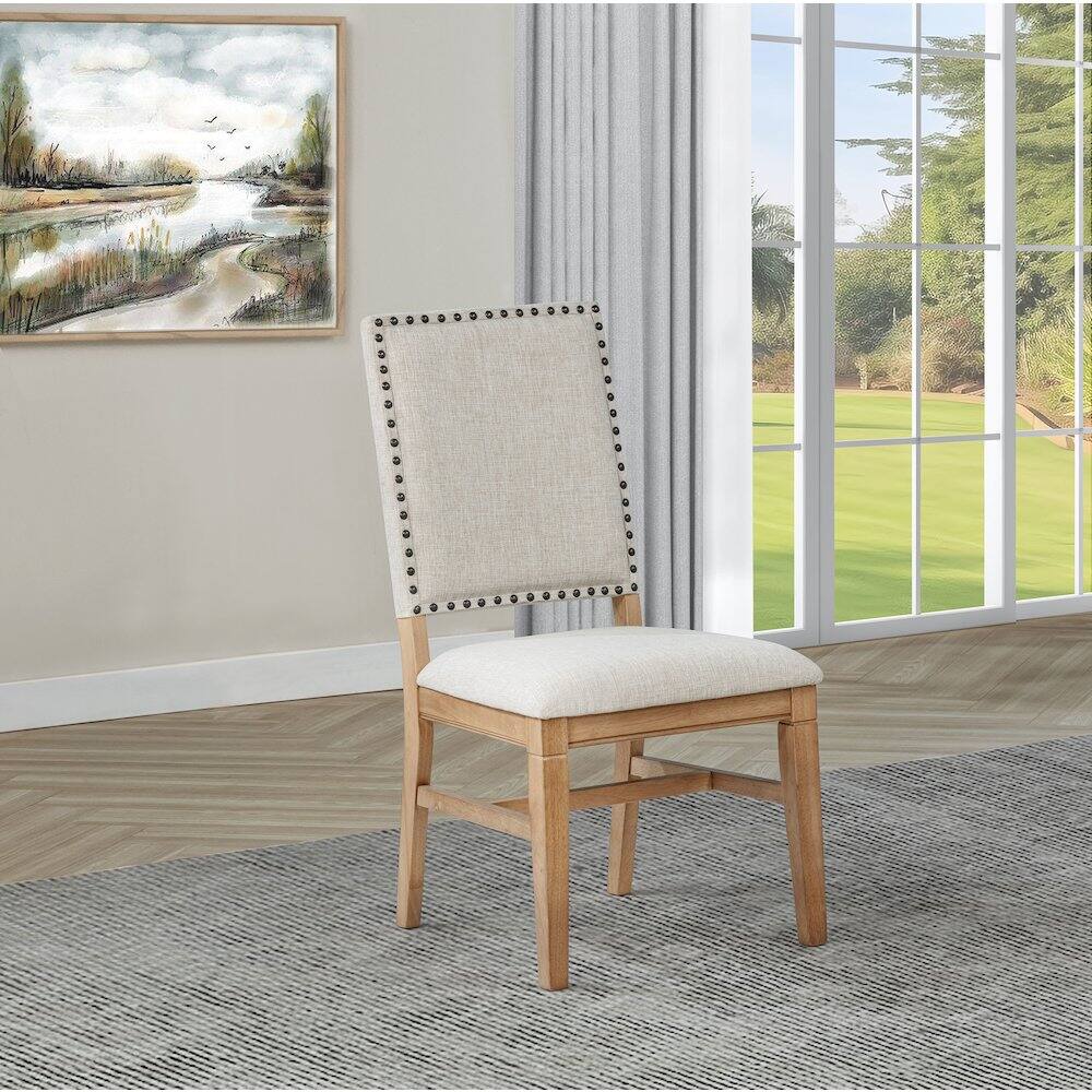 Alt View 1. Coaster Co. of America - Middleton Upholstered Dining Side Chair Beige (Set of 2) - Brown.