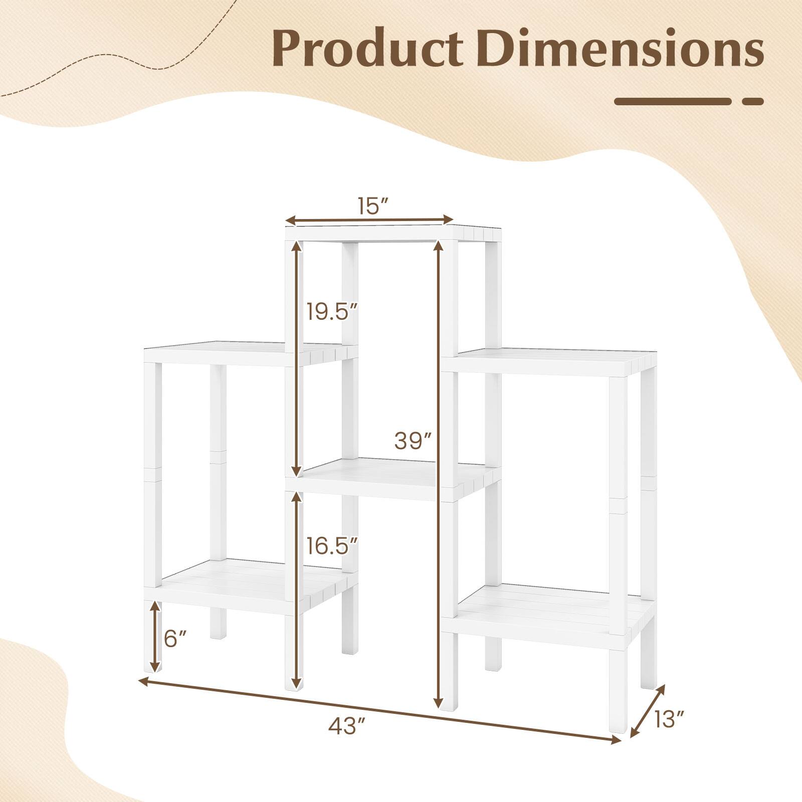 Product Dimensions: 15" x 19.5" x 39" x 16.5" x 6" x 43" x 13"