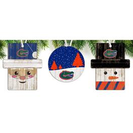 Fan Creations - Florida Gators 3-Pack Ornament Set - Multicolor
