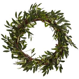 BreeBe - 20" Olive Wreath - Green