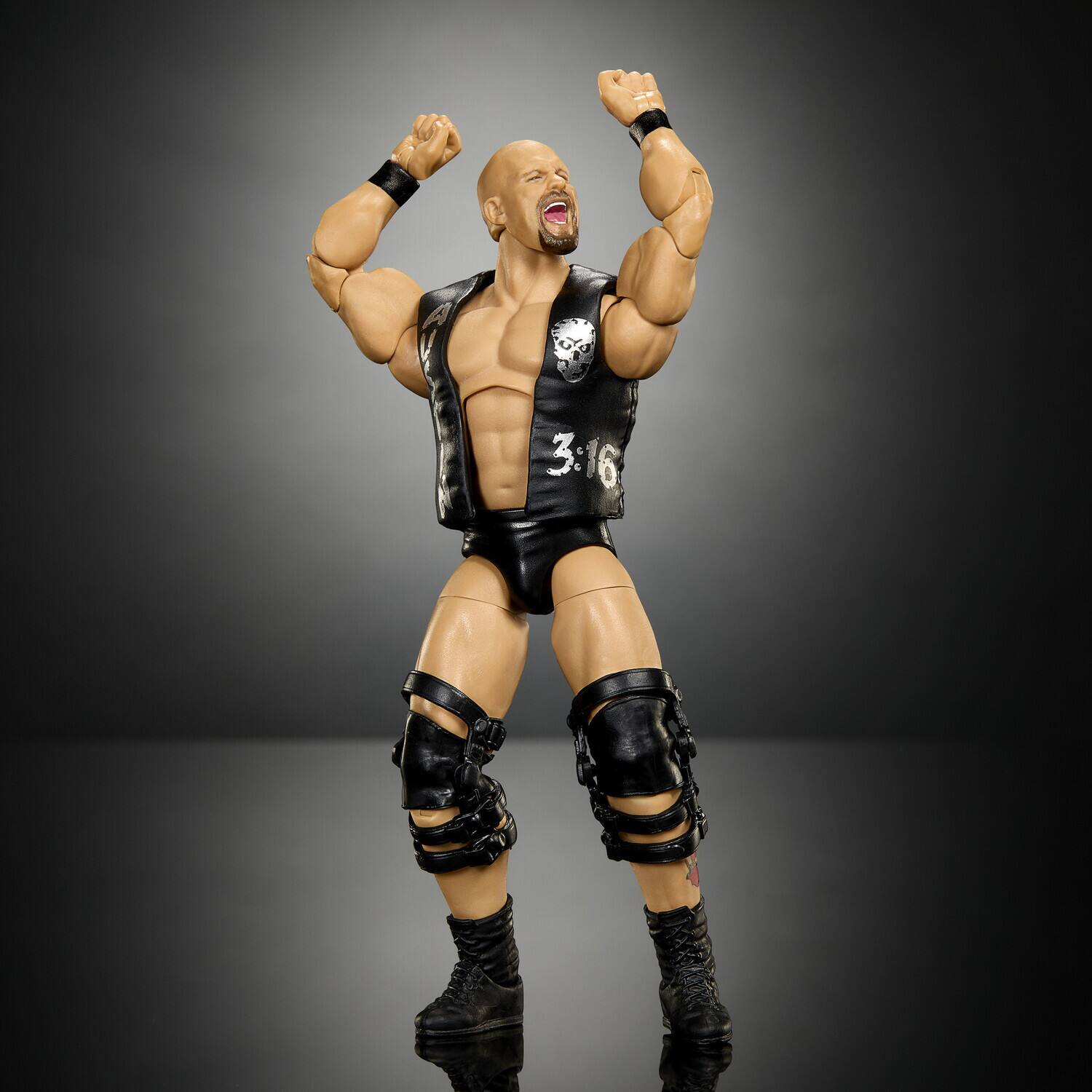 Alt View 3. Mattel - WWE Elite Collection 6" Summerslam Stone Cold Steve Austin Action Figure with Jesse Ventura - COLLECTIBLES - Multicolor.