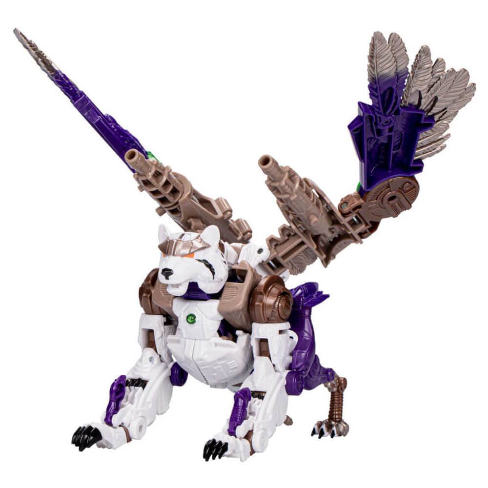 Alt View 3. Transformers - Hasbro F8550 7.5 inch Transformers Legacy United Leader Class Beast Wars Universe Tigerhawk Action Figure - Black.