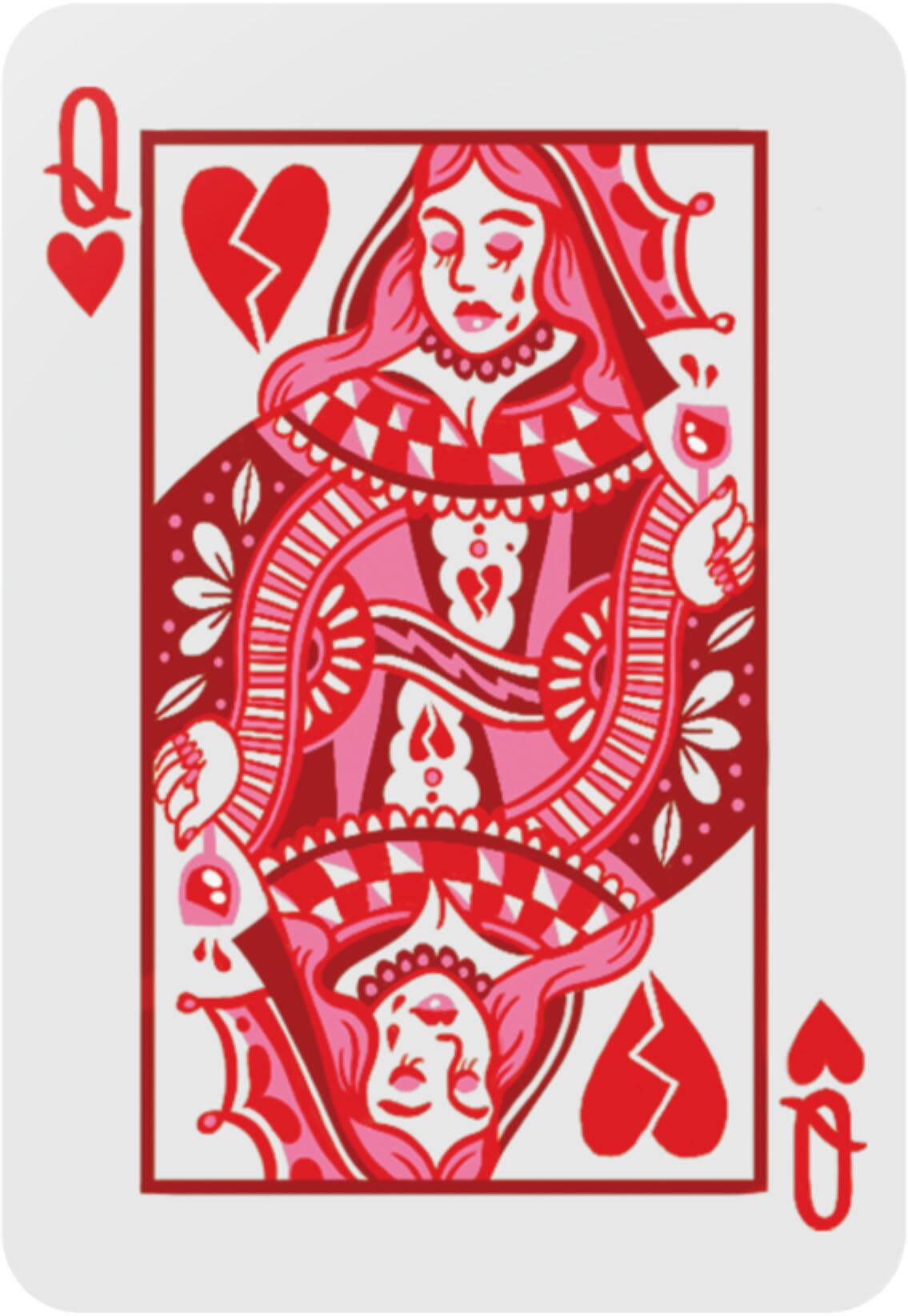 Alt View 1. PopSockets - Adhesive PopGrip Universal Grip & Stand for Cell Phones - Heartbreaker Queen.