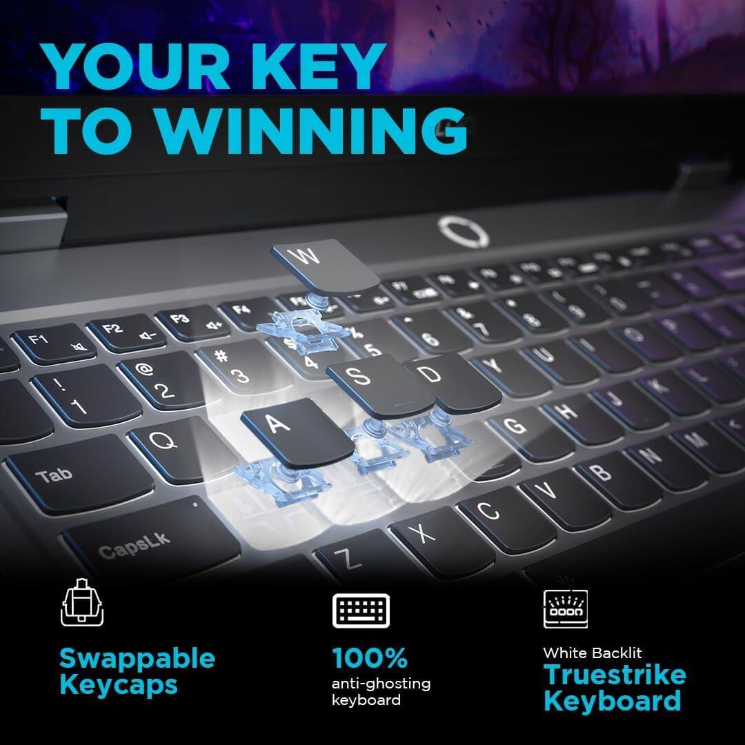 YOUR KEY TO WINNING

Swappable Keycaps

100% anti-ghosting keyboard

White Backlit

Truestrike Keyboard