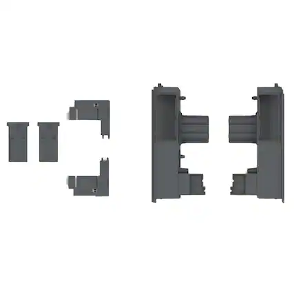 Front. Miele - Miele KHK 3002 Door direction change kit for Refrigerators KFMC 3836 R/L, KFMC 3632 R/L, KFMC 3846 R/L, KFMC 3642 R/L - Black.