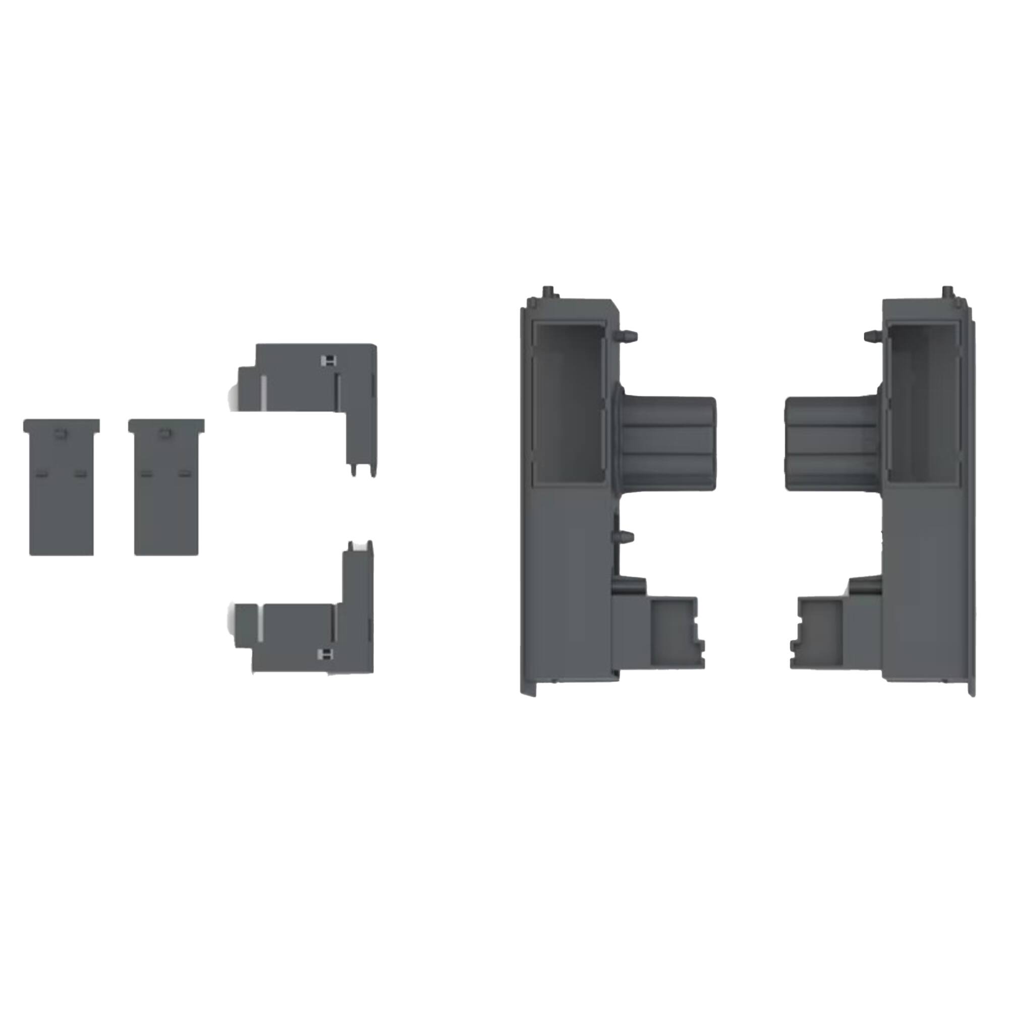 Front. Miele - Miele KHK 3002 Door direction change kit for models KFMC 3836 R/L, KFMC 3632 R/L, KFMC 3846 R/L, KFMC 3642 R/L - Black.