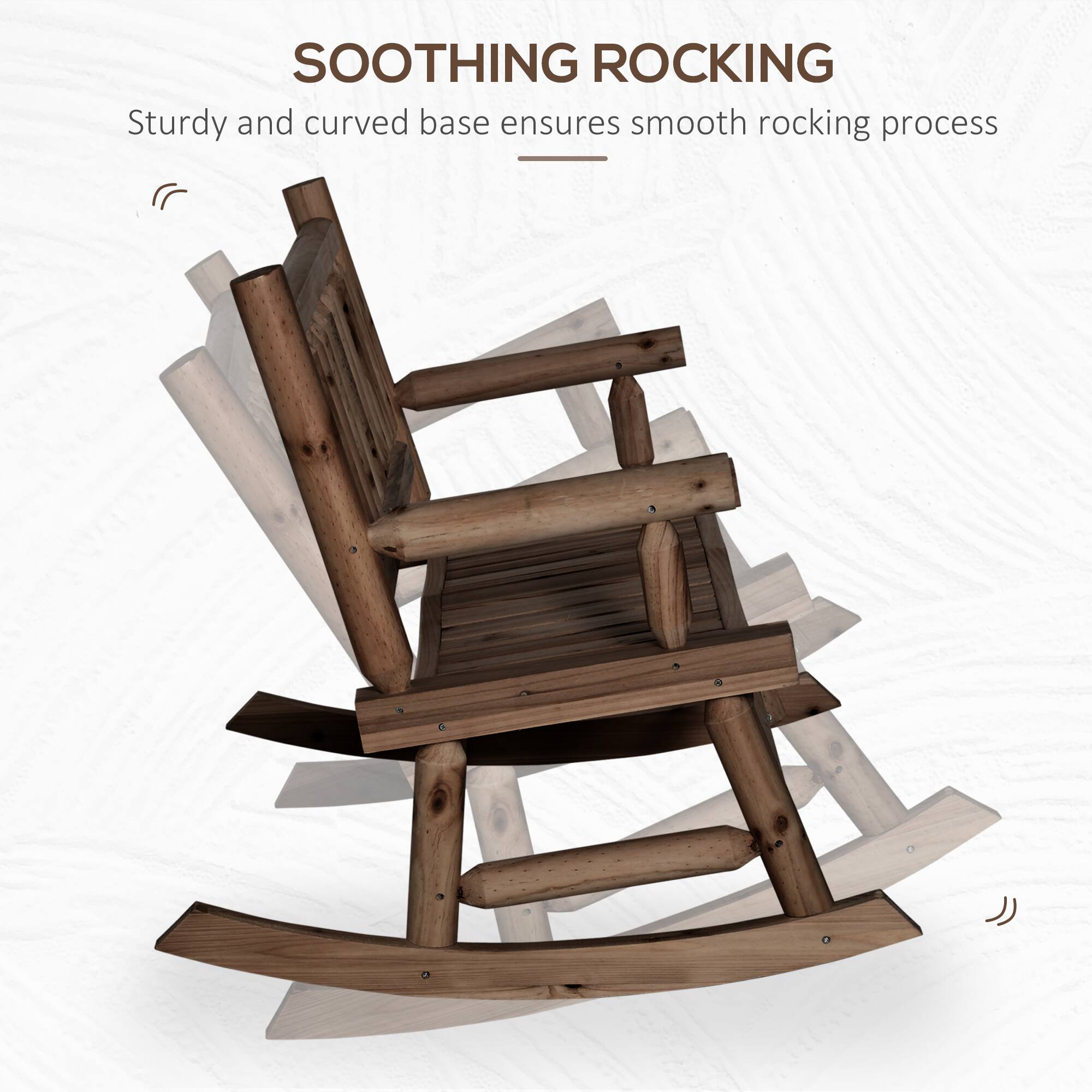 SOOTHING ROCKING
Sturdy and curved base ensures smooth rocking process