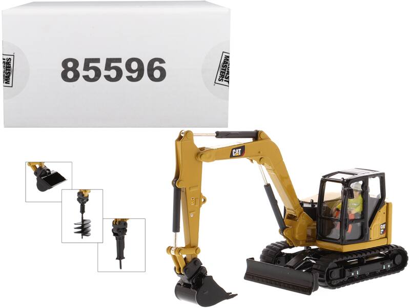 "CAT Caterpillar 308 CR Next Gen. Mini Hydraulic Excavator with Work Tools & Operator ""High Line"" 1/50 by Diecast Masters" price history on PriceWatchPro