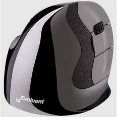 Front. Evoluent - Vertical Ergonomic Mouse D Medium Wireless for PC - Black.