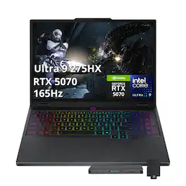 Lenovo - Legion 5 15.1" WQXGA Gaming Laptop,Ultra 9 275HX,GeForce RTX 5070,32GB RAM,1TB SSD+1TB Dock Set,Win 11 Pro - Black