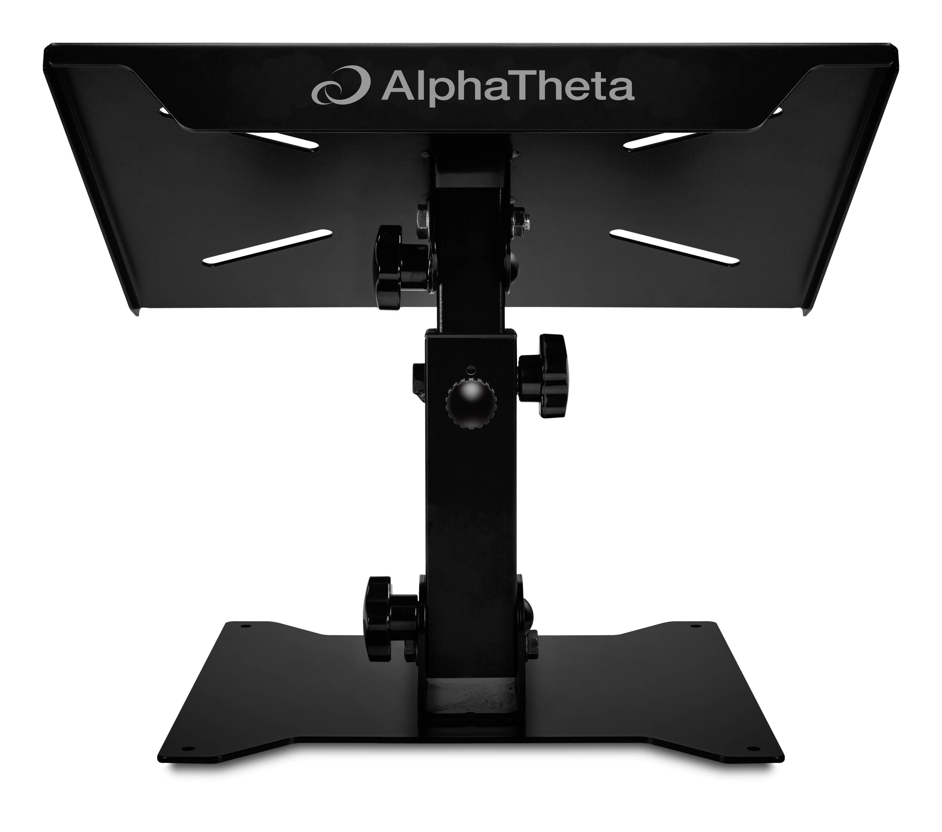 Left. Pioneer DJ - DJC-STS2 Foldable DJ Equipment Stand, 6-Step Height & 90 Degree Angle Adjustment, 13.2 lb Capacity.