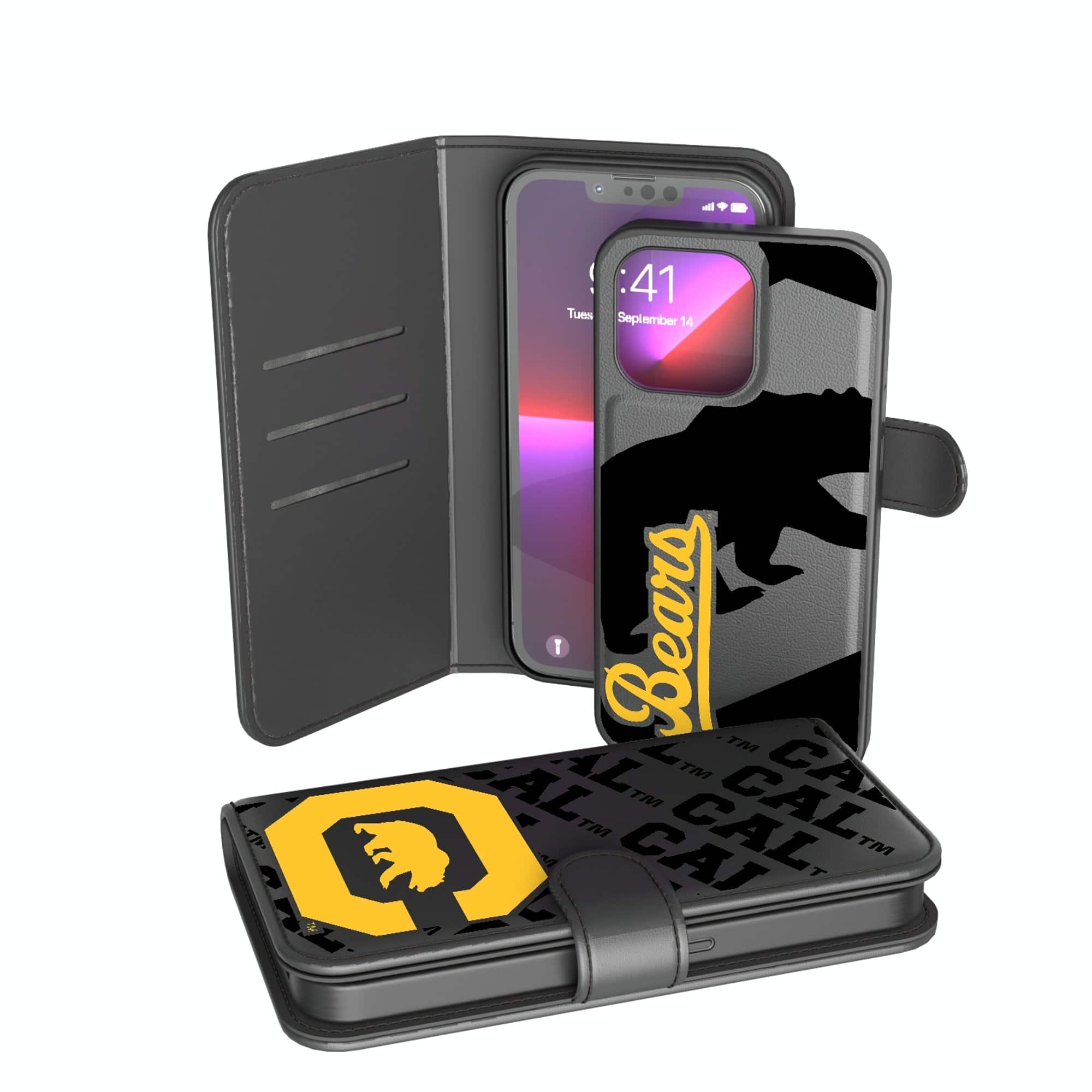 Keyscaper - NCAA - Cal Bears iPhone Mono Tilt Wallet Case - 12 mini/13 mini - Black price history on PriceWatchPro
