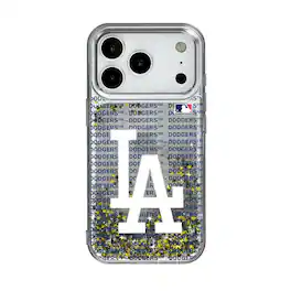 Keyscaper - MLB - Los Angeles Dodgers iPhone Text Backdrop Design Case - 13 - Multicolor