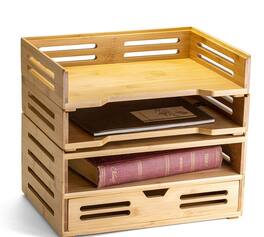 Victor - Bamboo Stackable Letter Tray