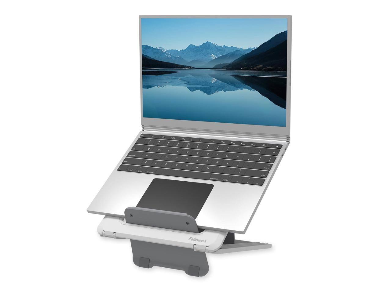 Alt View 6. Fellowes - Fellowes Breyta Laptop Stand 12 Height Adjustments 14" Monitor Size  White - White.