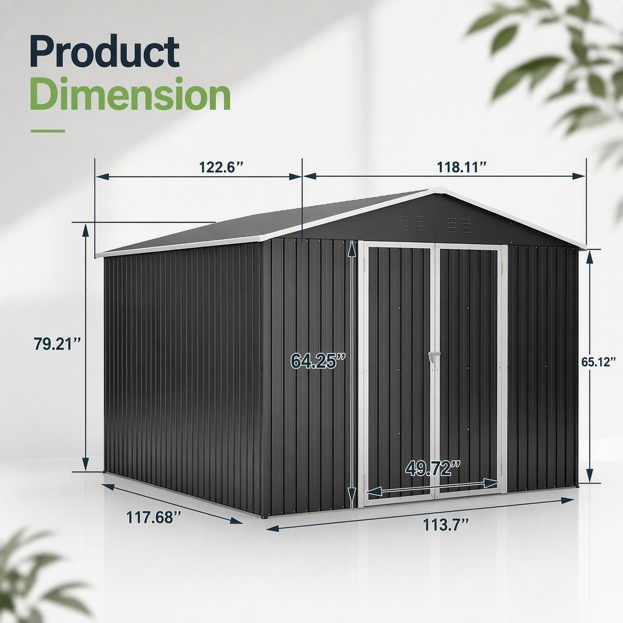 Product Dimension
122.6"
118.11"
79.21"
64.25"
65.12"
49.72"
117.68"
113.7"