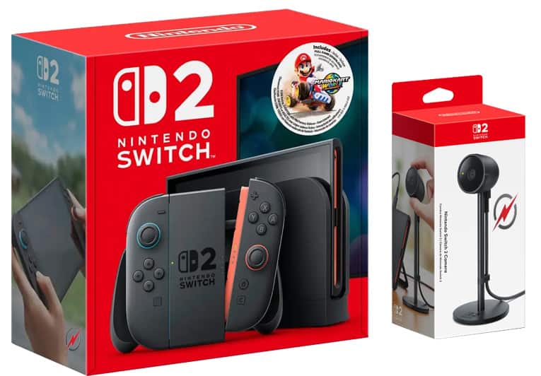 Switch 2 Mario Kart 8 Bundle with Nintendo Switch 2 Camera & Screen Protector - Nintendo Switch 2