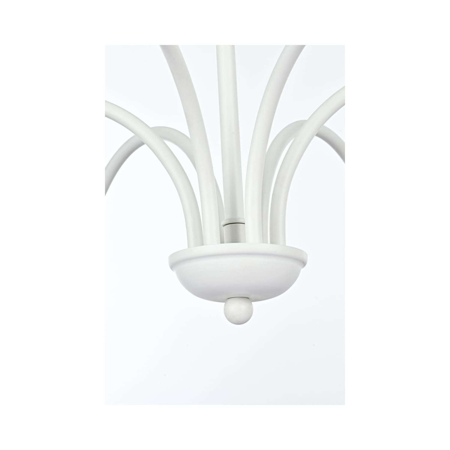 Back. Living District - Rohan 60 inch chandelier in White - White.