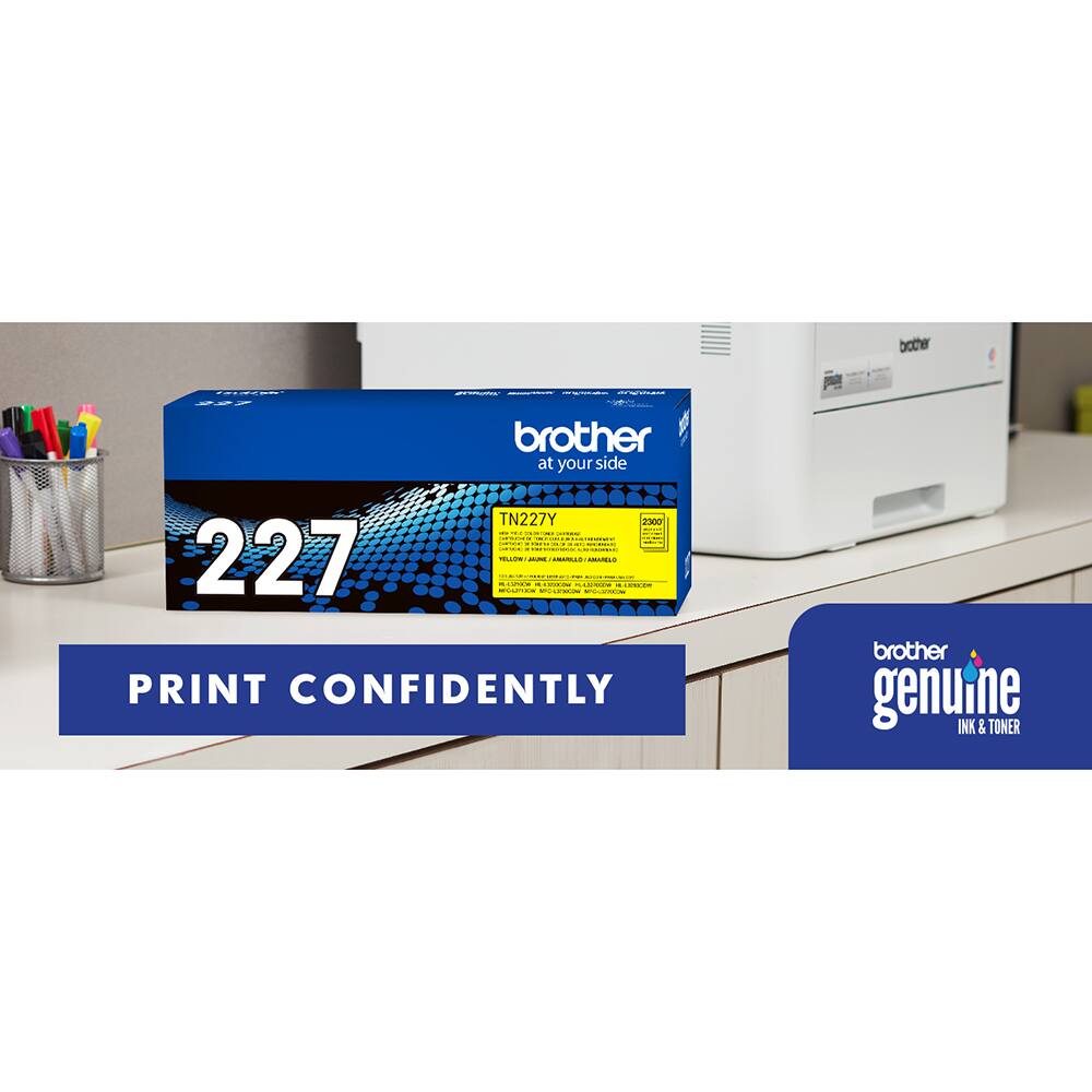 brother at your side TN227Y

PRINT CONFIDENTLY

brother genuine INK & TONER