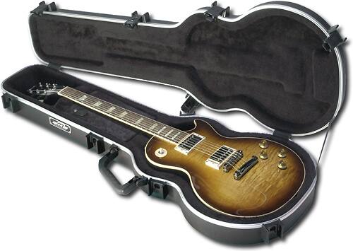 Angle. SKB - Guitar Case for Gibson Les Paul Guitars - Black.