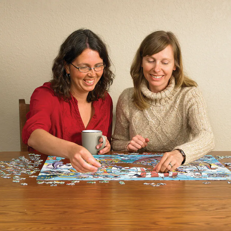 Outset Outset Media Outset Media: Viking Voyage 1000 Piece Puzzle Reference ...