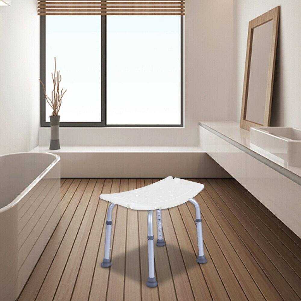 Alt View 1. Winado - 7-Level Adjustable Bathtub Bench & Shower Chair with Anti-Skid Feet, 300lbs Capacity, Tool-Free Installation for Elderly - White.