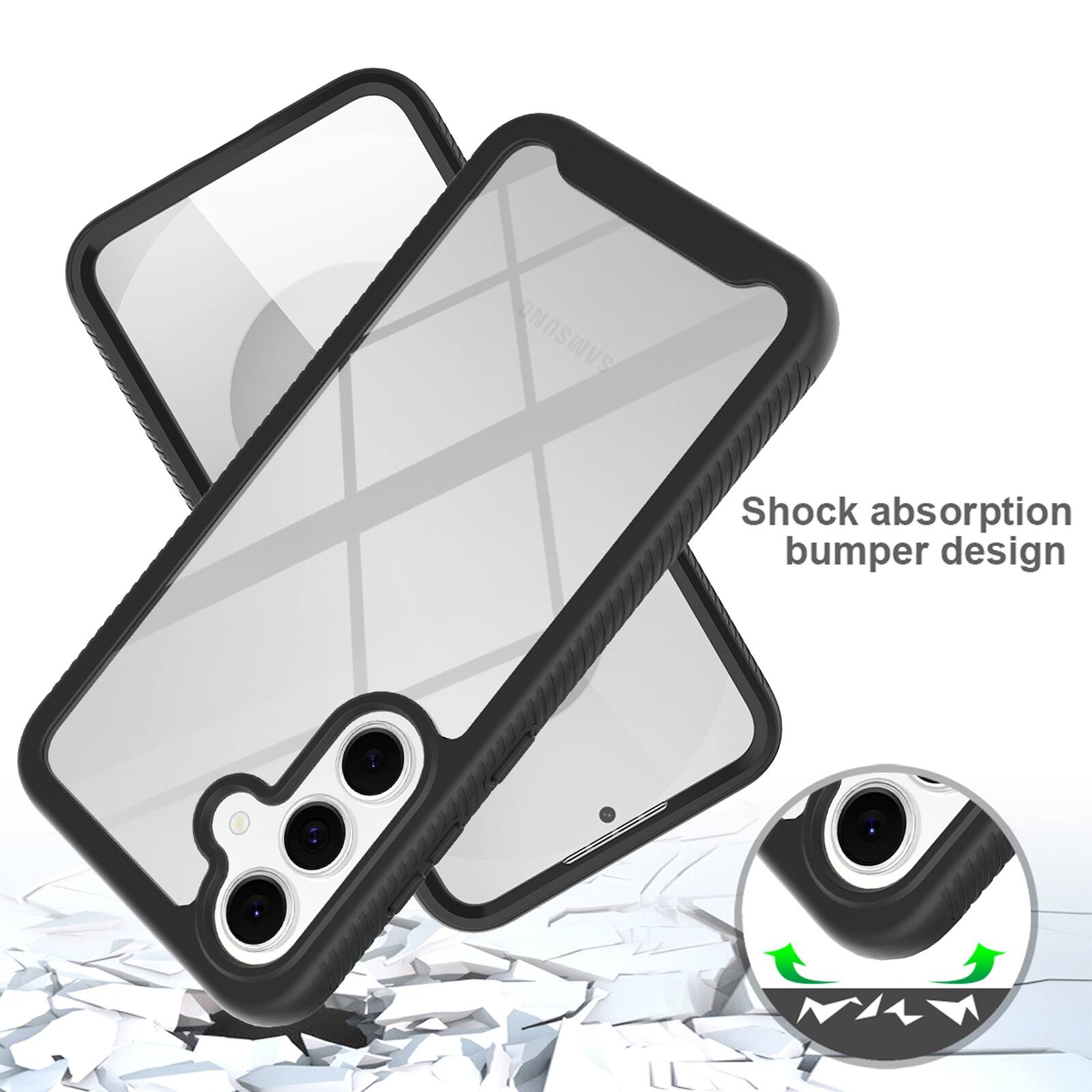 SAMSUNG  
Shock absorption bumper design