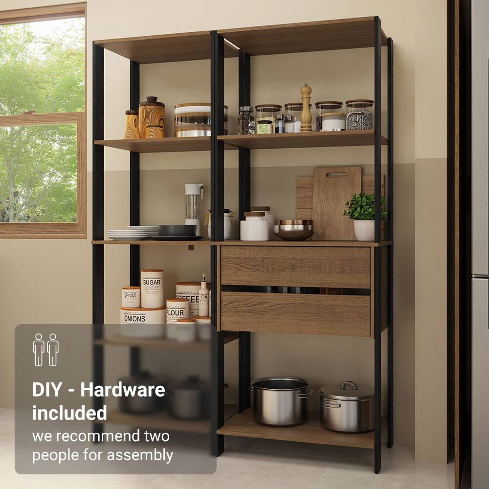 DIY - Hardware included  
we recommend two people for assembly