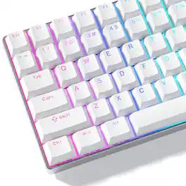 PARKER SLATER - Keycaps PBT Doubleshot Cherry Profile - White