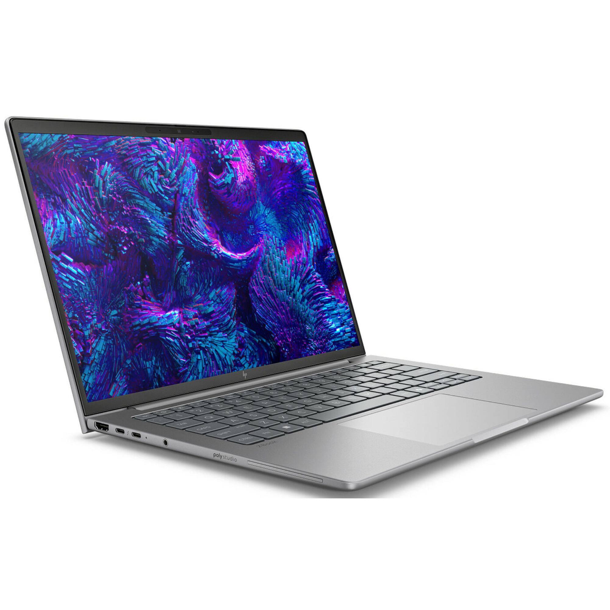 Alt View 1. HP - ZBook 8 G1i Mobile Workstation 14" WUXGA Intel Ultra 7 265U 1.7 GHz 16 GB 512GB SSD Intel Graphics Windows 11 Pro Laptop - Gray.