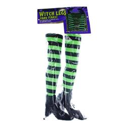 Funworld - Witch Legs Yard Stakes Halloween Décor - Green/Black