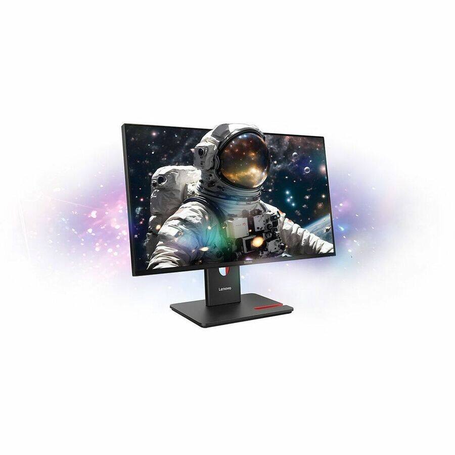 Alt View 1. Lenovo - Lenovo ThinkVision T24-40 24" Class Webcam Full HD LED Monitor - 16:9 - Raven Black - 23.8" Viewable - In-plane - Black.