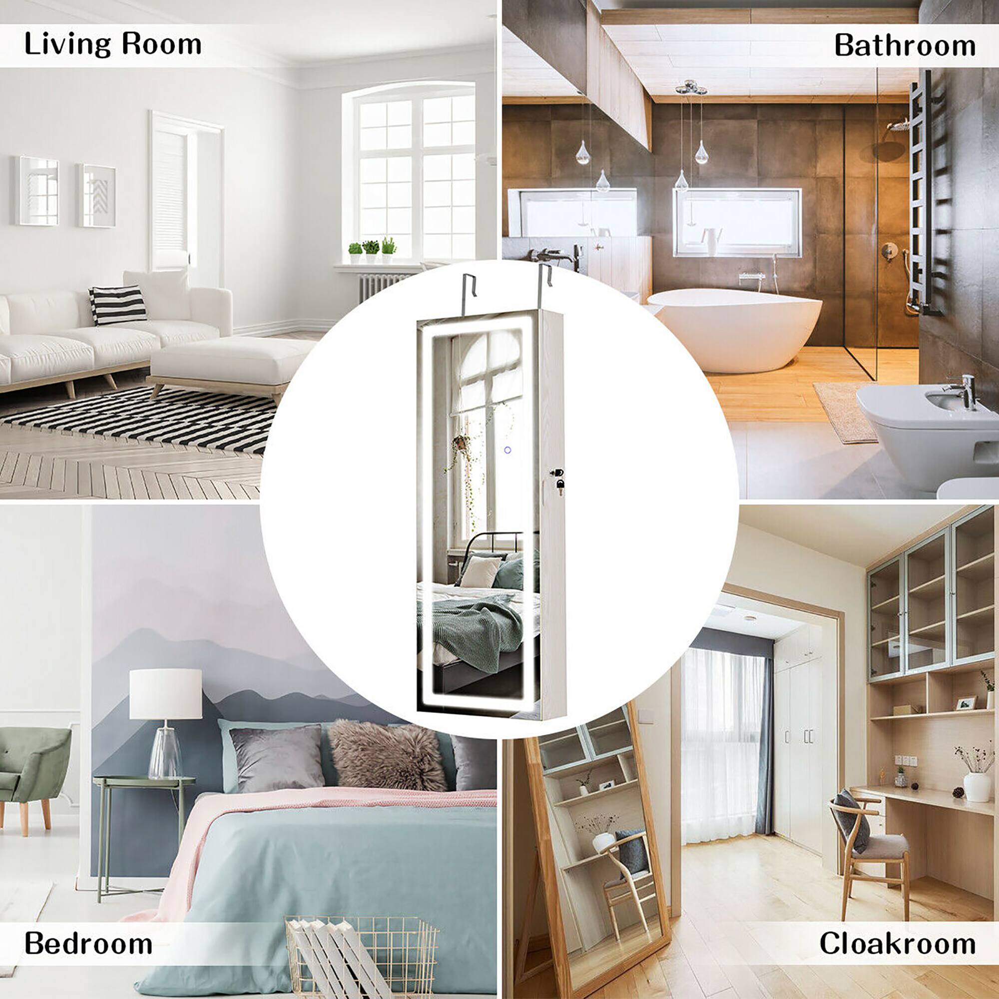 Living Room, Bathroom, Bedroom, Closet