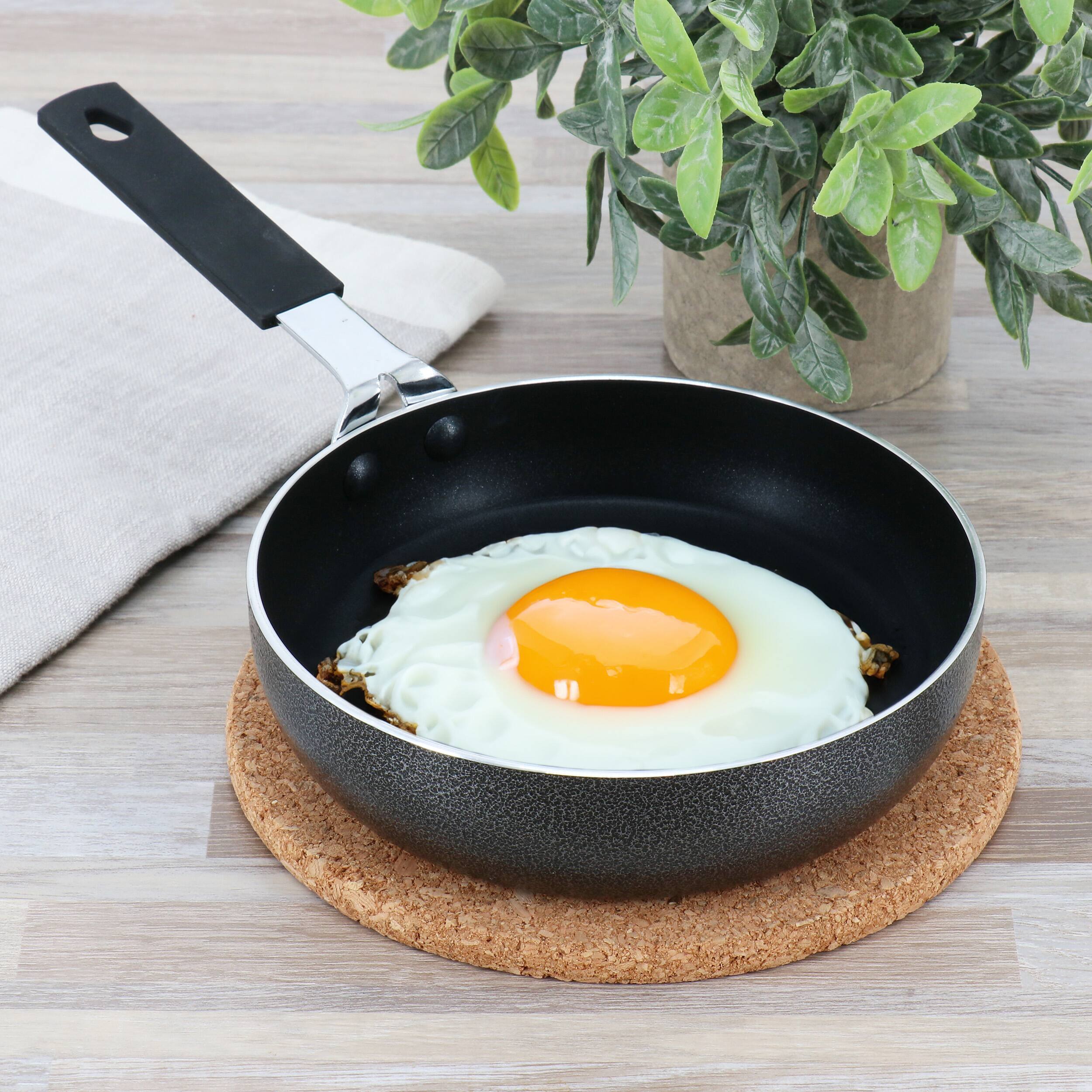 Alt View 4. Oster - Oster Cambourne 6.5 Inch Aluminum Mini Frying Pan with Bakelite Handle in Black - Black.