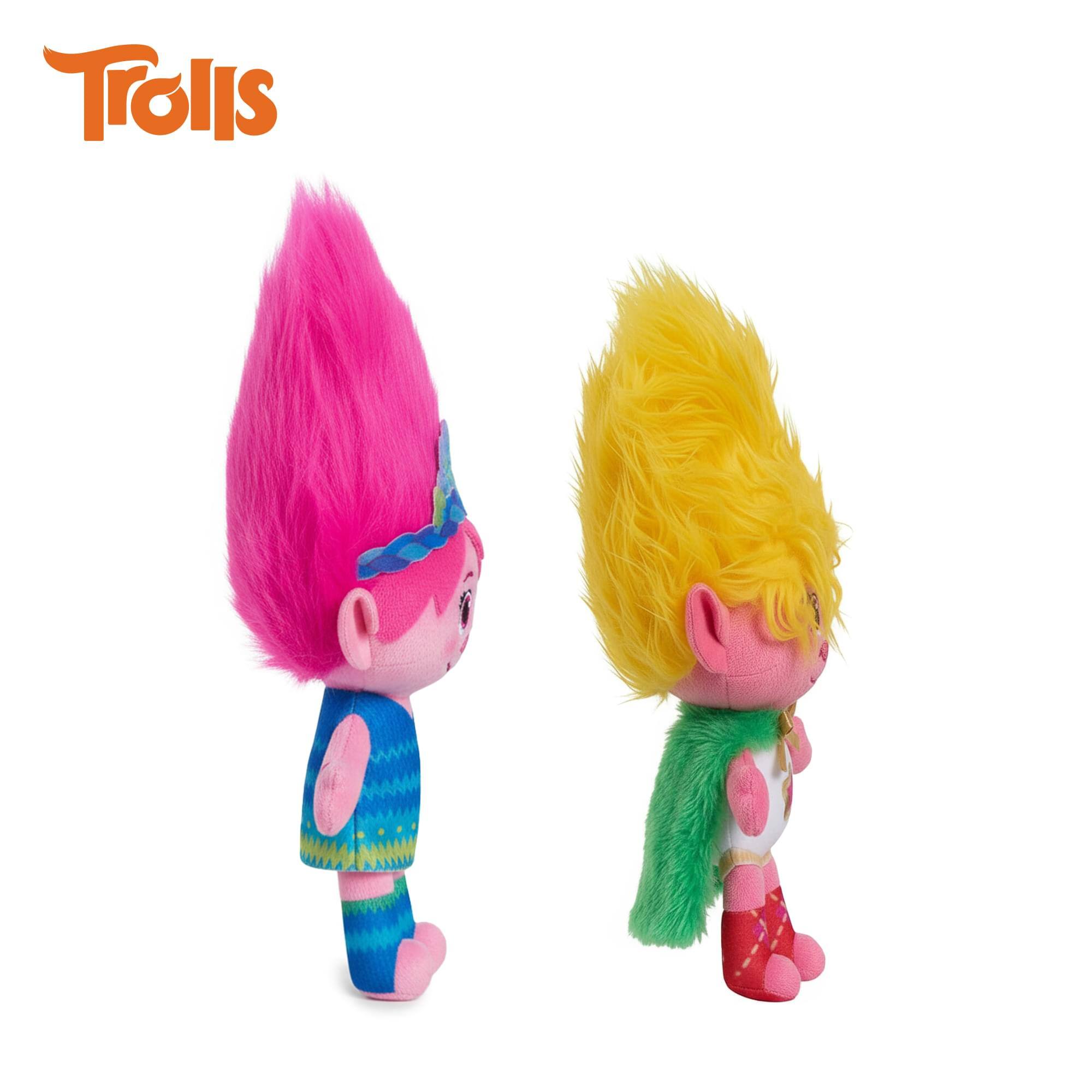 Alt View 2. Just Play - DreamWorks Trolls Band Together Poppy and Viva 8-inch Plush Set - Multi-Colored.