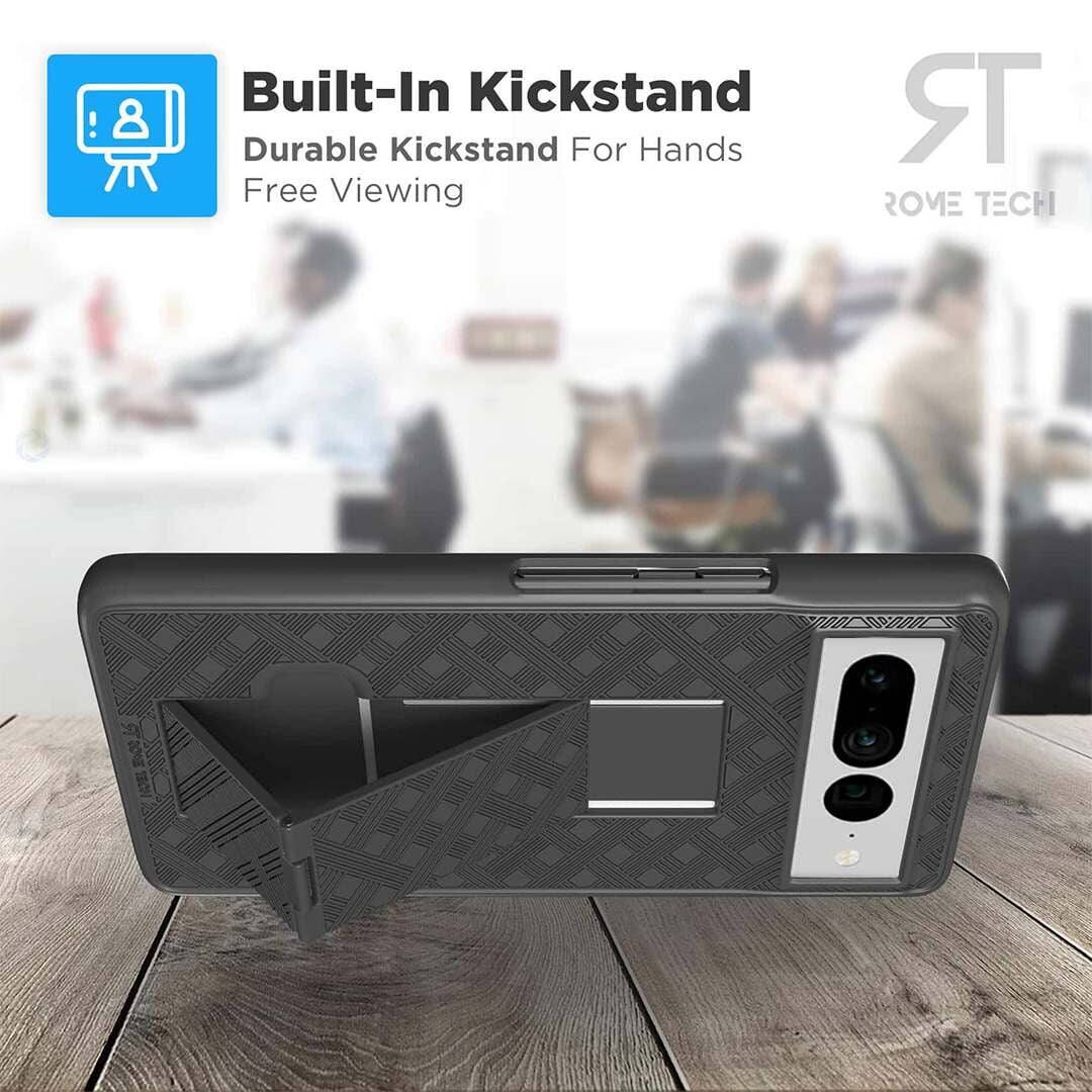 Built-In Kickstand  
Durable Kickstand For Hands Free Viewing  

ROME TECH
