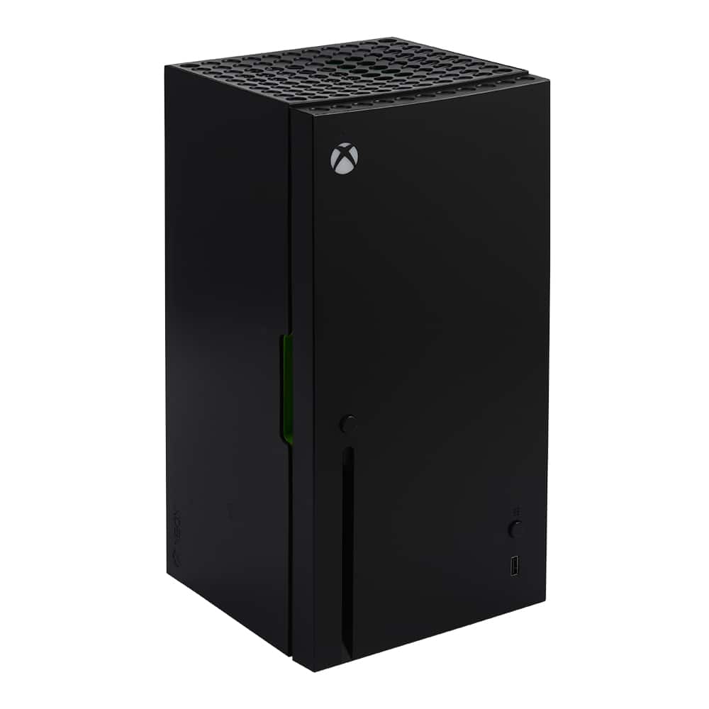 XBOX Game Studios - Ukonic Xbox Series X Replica Mini Fridge, 8-Can Cooler, AC/DC Powered - Black