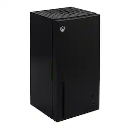 XBOX Game Studios - Ukonic Xbox Series X Replica Mini Fridge, 8-Can Cooler, AC/DC Powered - Black