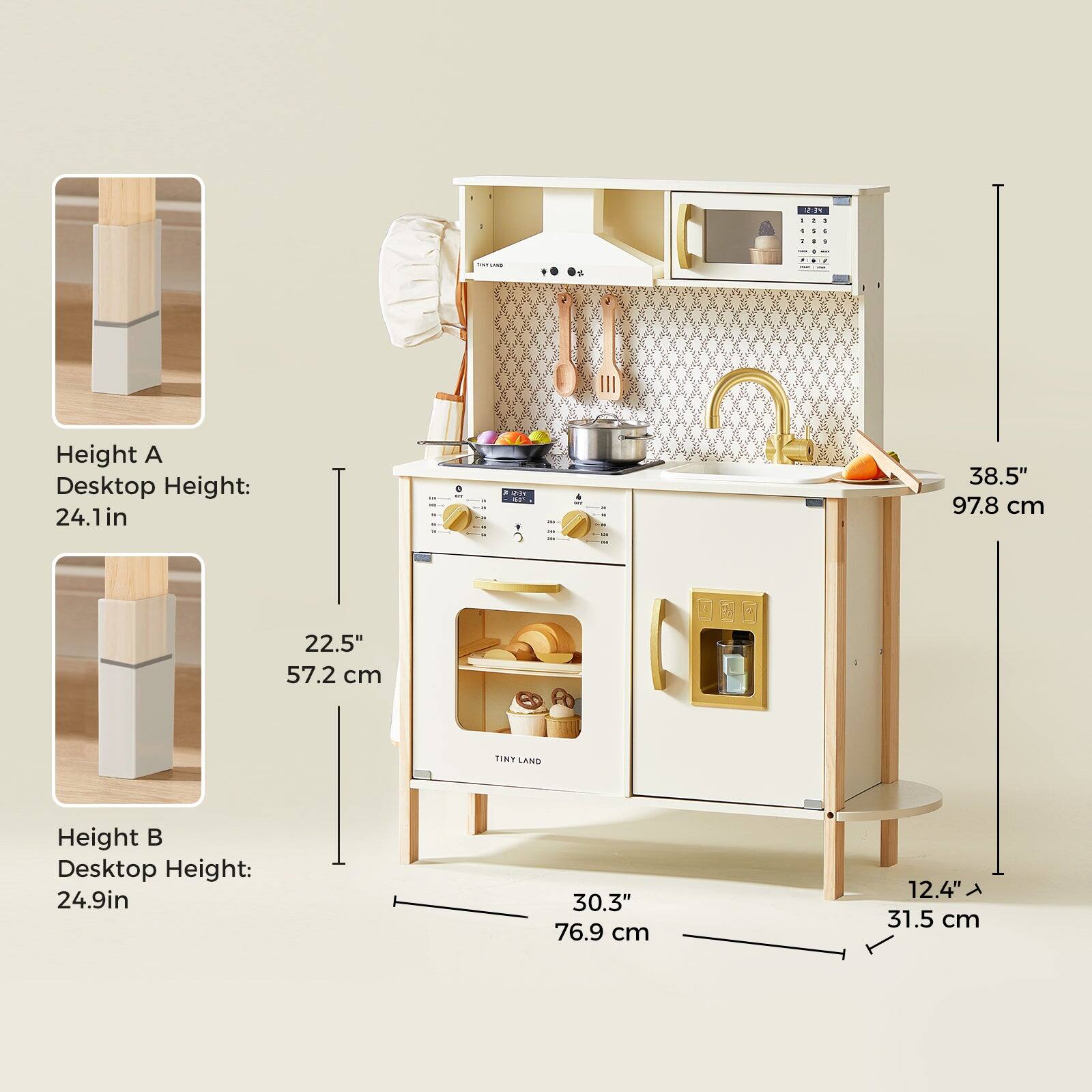 PES 122 - a

1 : 6 1

INFLANE

Height A Desktop Height: 24.1in
38.5" 97.8 cm
22.5" 57.2 cm

TINY LAND

Height B Desktop Height: 24.9in
30.3" 76.9 cm
12.4" 31.5 cm