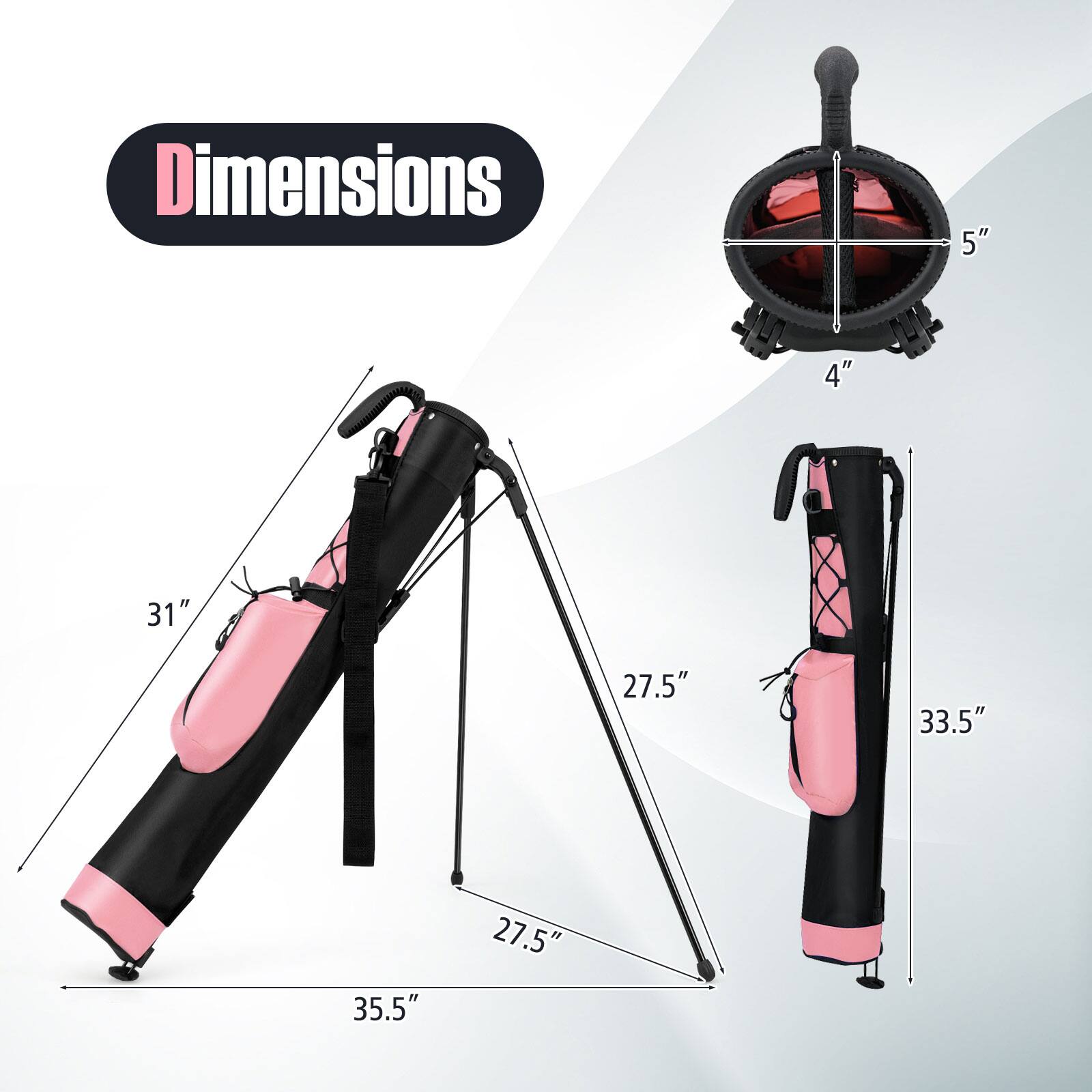 Dimensions:  
- 5"  
- 4"  
- 31"  
- 27.5"  
- 33.5"  
- 35.5"