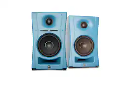 Kali Audio - LP-UNF-B 4-Inch 2-Way Powered Loudspeaker System with Bluetooth - Blue (Pair)